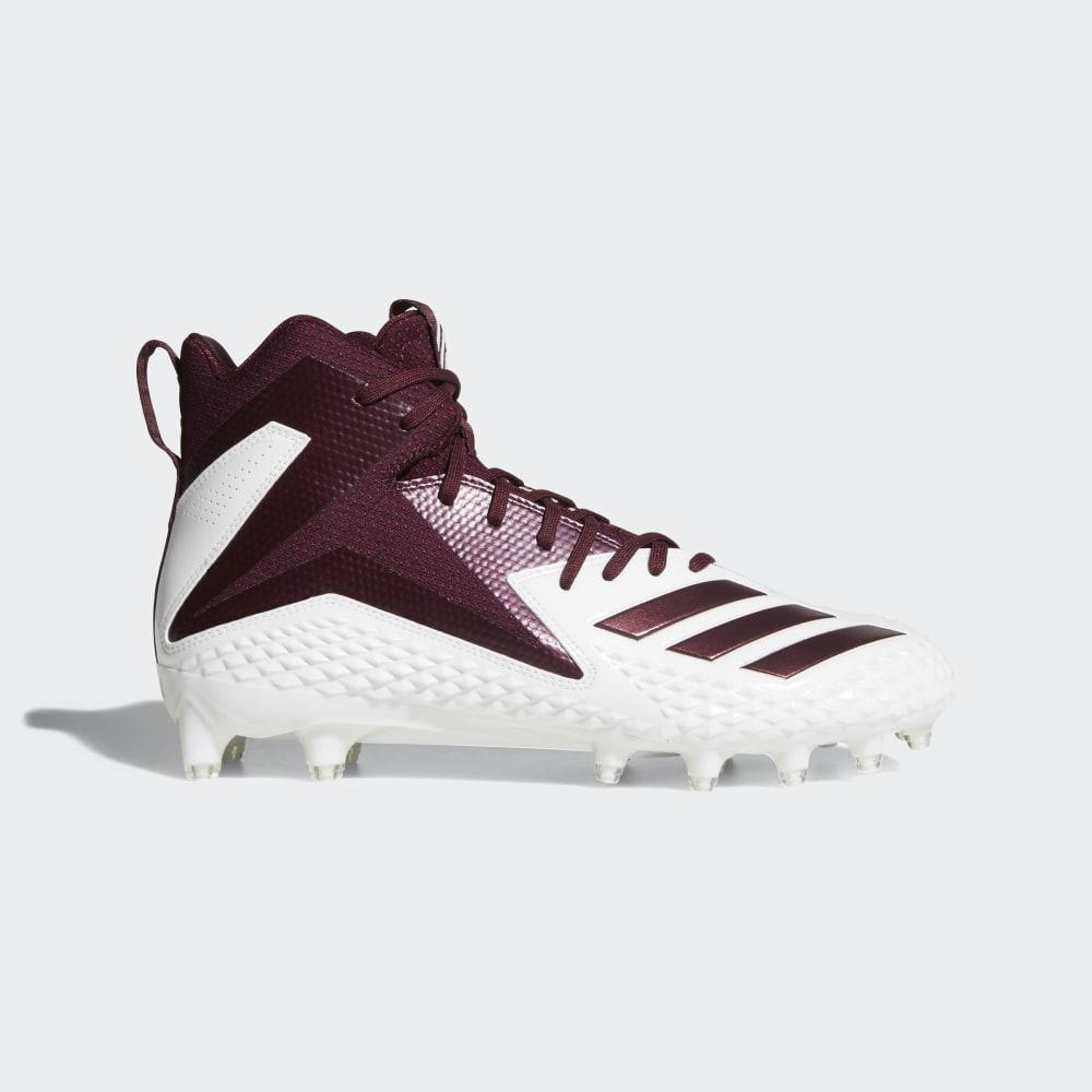 Adidas Men's Freak x Carbon Mid Football Boots White/Burgundy Ireland DB0570